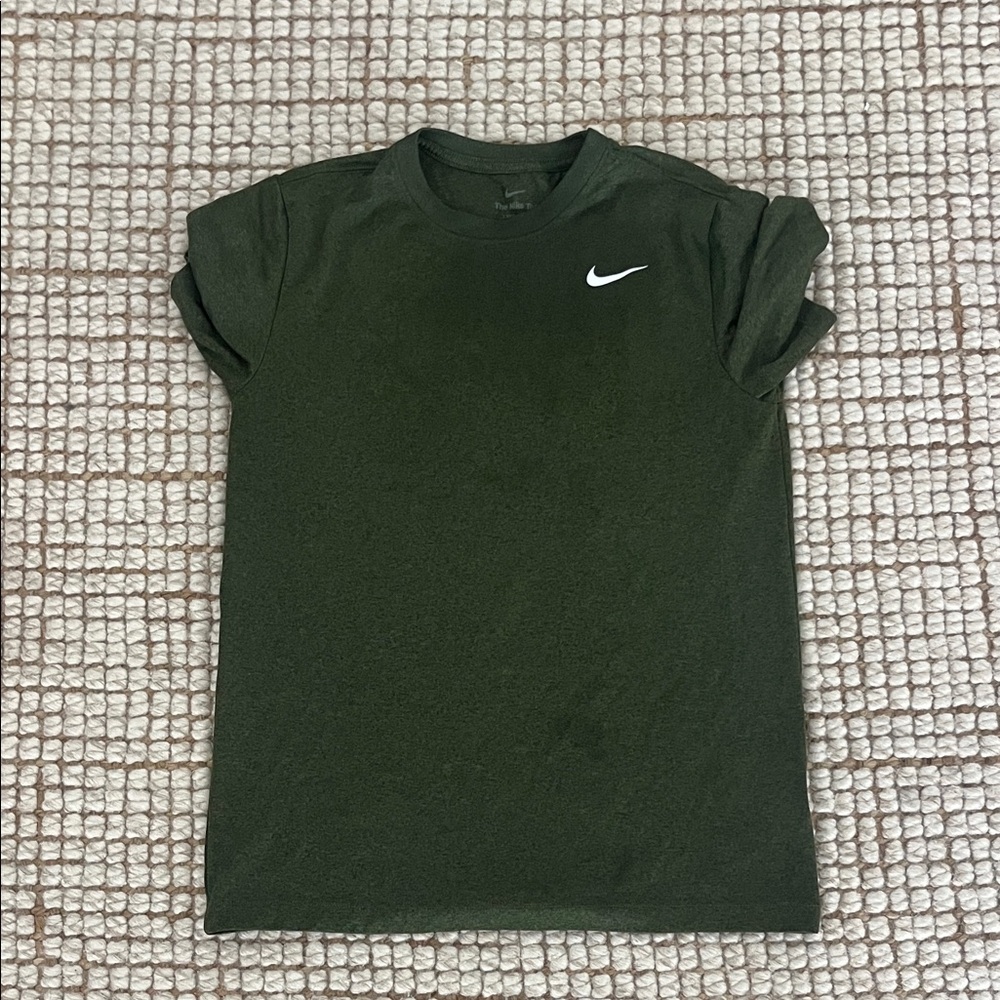 Nike Forest Green Tee with White Swoosh